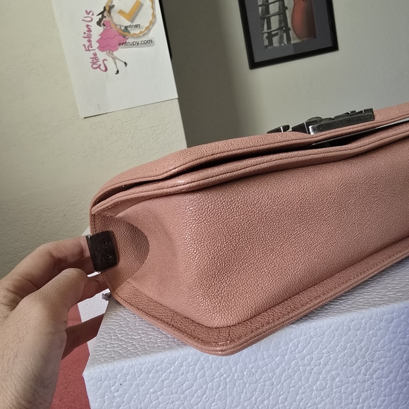 Chanel boy pink caviar small bag - Picture 9 of 13